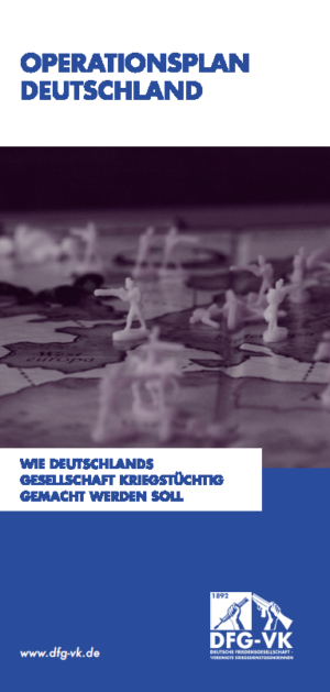Flyer: OPERATIONSPLAN DEUTSCHLAND - Wie Deutschlands Gesellschaft kriegst&uuml;chtig gemacht werden soll